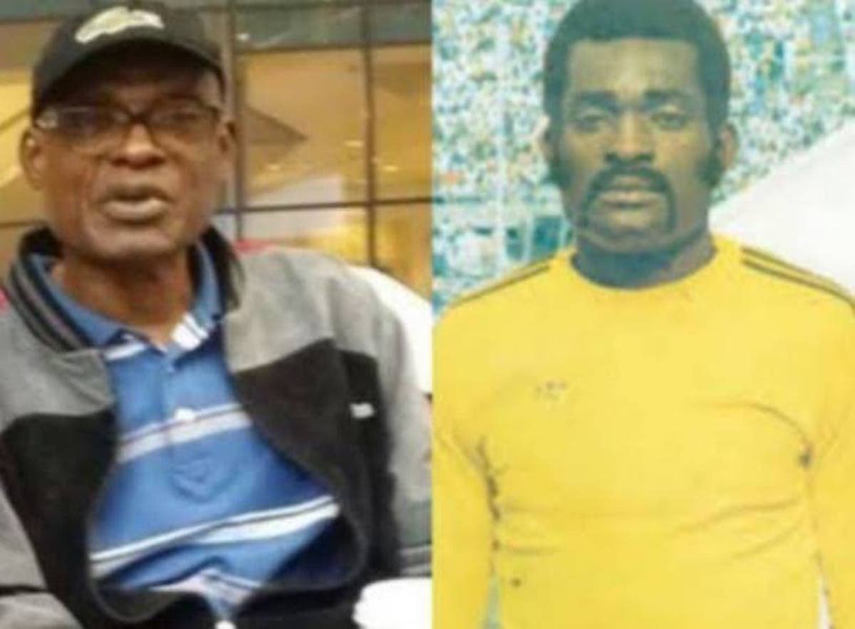 Heroic goalie, Emmanuel Okala, at 70