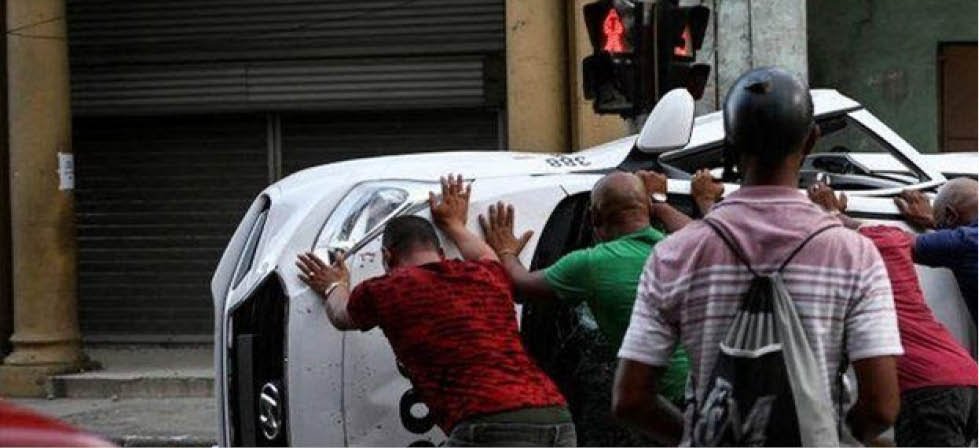 Scenes of protest like the one in July are very rare in Cuba