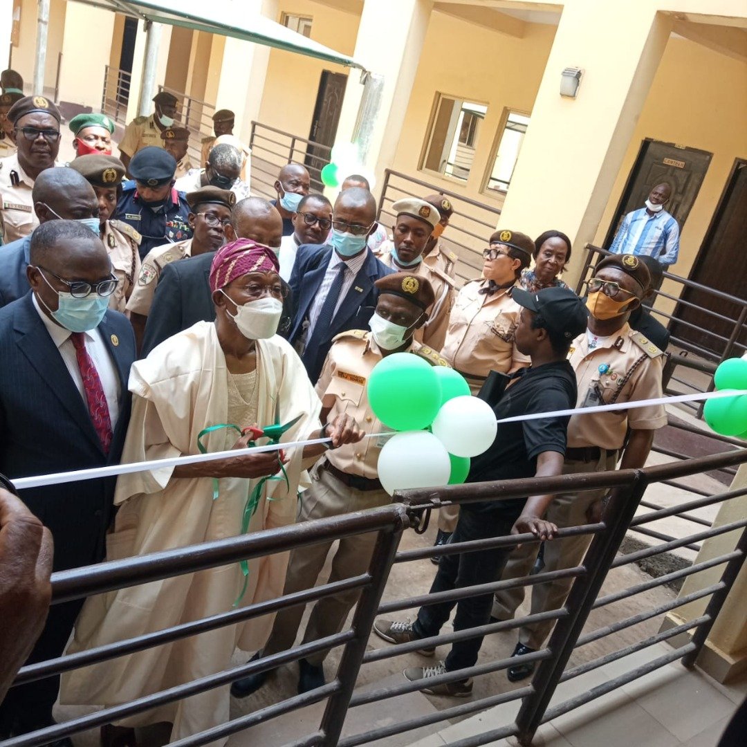 Minister of Interior, Rauf Aregbesola, commissions the passport production centre at the Enugu passport office