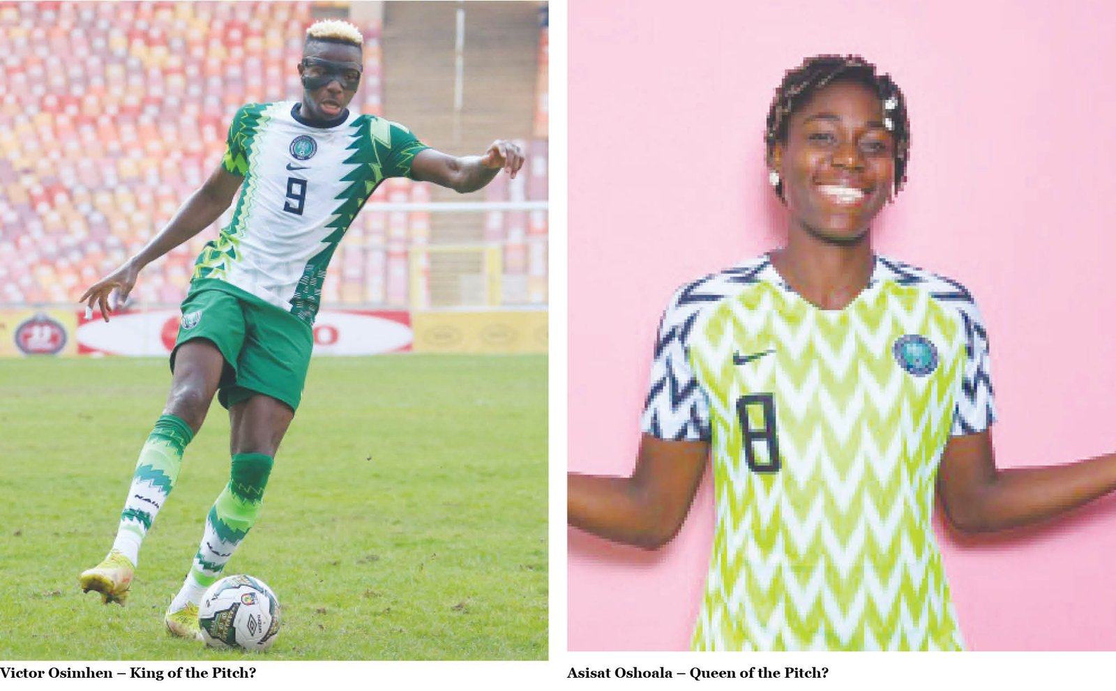 Victor Osimhen and Asisat Oshoala