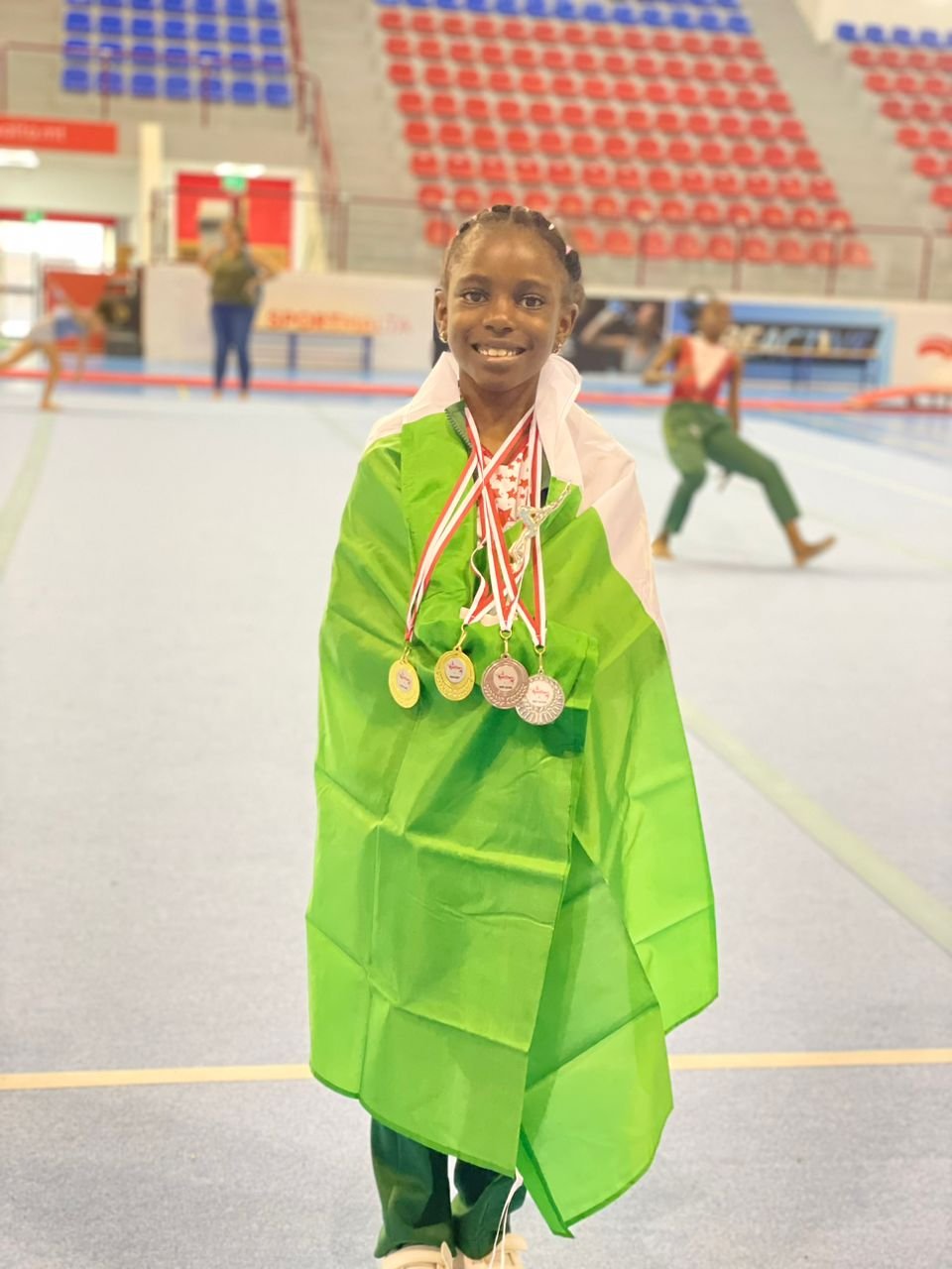 Gymnastics Queen, Adeela Adedeji clinches 2 gold 2 silver medals