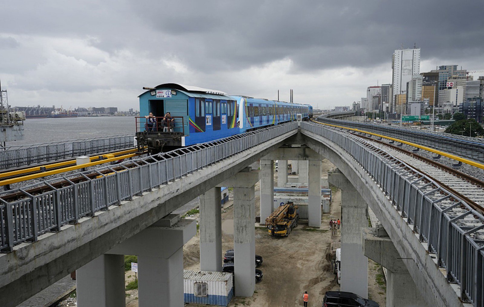 Blue line in Lagos, constructed by CCECC