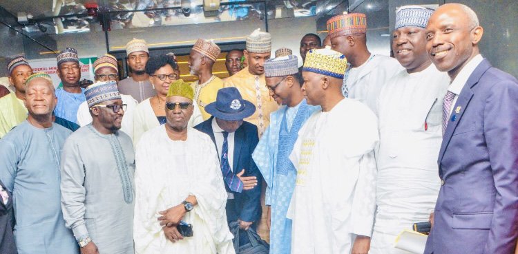 The Inauguration of Estate Surveyors and Valuers Registration Board of Nigeria (ESVARBON) by the Hon Minister of Housing and Urban Development, Arc Ahmed Musa Dangiwa, yesterday in Abuja .