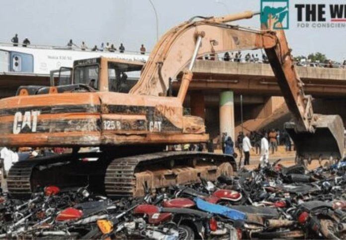 FCTA crushes 601 impounded motorcycles