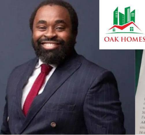 Mr. D.A. Ajiboye for the claimant, Oak Homes Multinational Services Ltd.