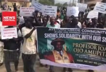 Kogi youths rise in protest, allege political persecution against Amupitan