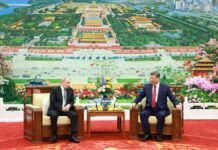 Xi, Putin have tea chat in Beijing