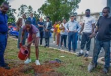 African Athletics Championship: Sebastian Coe, Tobi Amusan, others plant trees to mark Legacy