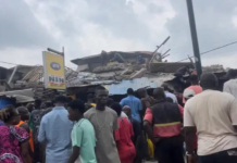 Panic at Alakija as Two-Storey Building Collapses, 10 Rescued Alive