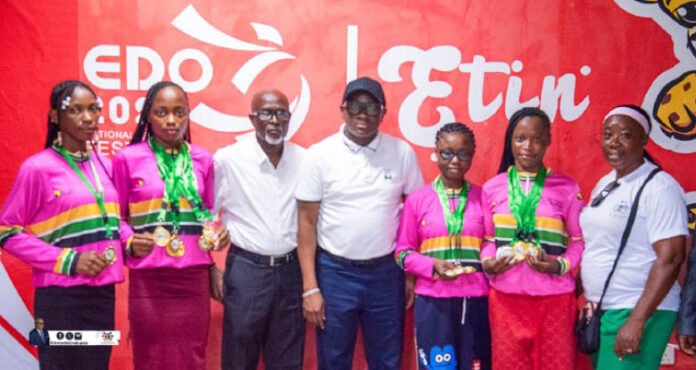 Edo Sports Commission receives Cyclists after 2026 CAC African Track Championship exploits
