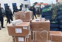 Police Bust Truck Conveying 47 Sacks of Military Uniforms, Suspected illegal Drugs in Lagos