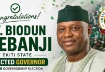 Oyebanji re-elected Ekiti Gov with 319,224 votes