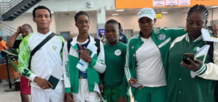 Team Nigeria wrestlers