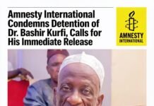 Amnesty International Condemns Detention of Dr. Kurfi Over Insecurity Comments