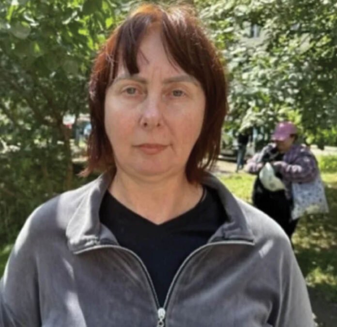 “Glass shattered and hit us” after a blast, Olena told the BBC