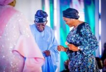 VIDEO: My dear wife, first lady, Iya alakara – Tinubu playfully mocks his wife